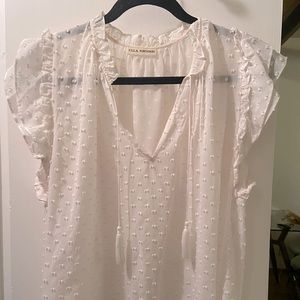 Ulla Johnson White Ruffle blouse